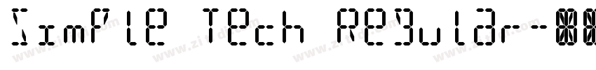 Simple Tech Regular字体转换